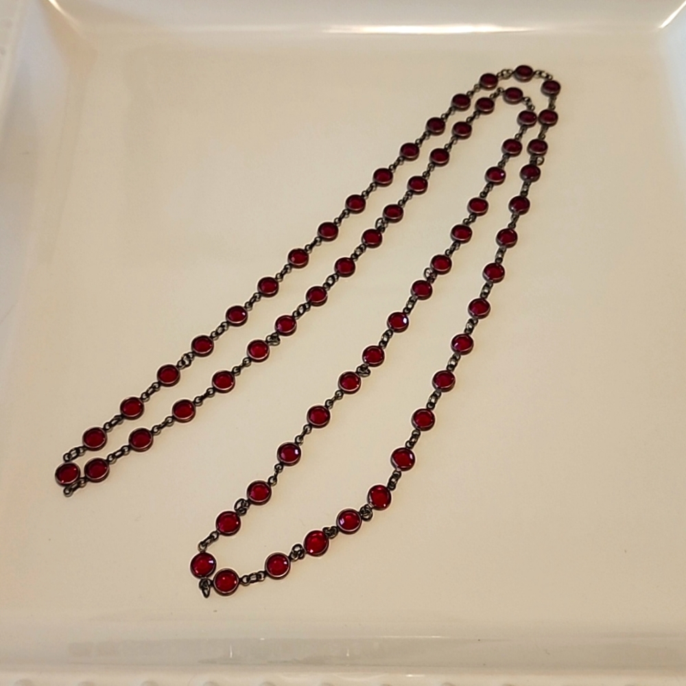 Touchstone Crystal Chanelle Necklace Vintage Siam